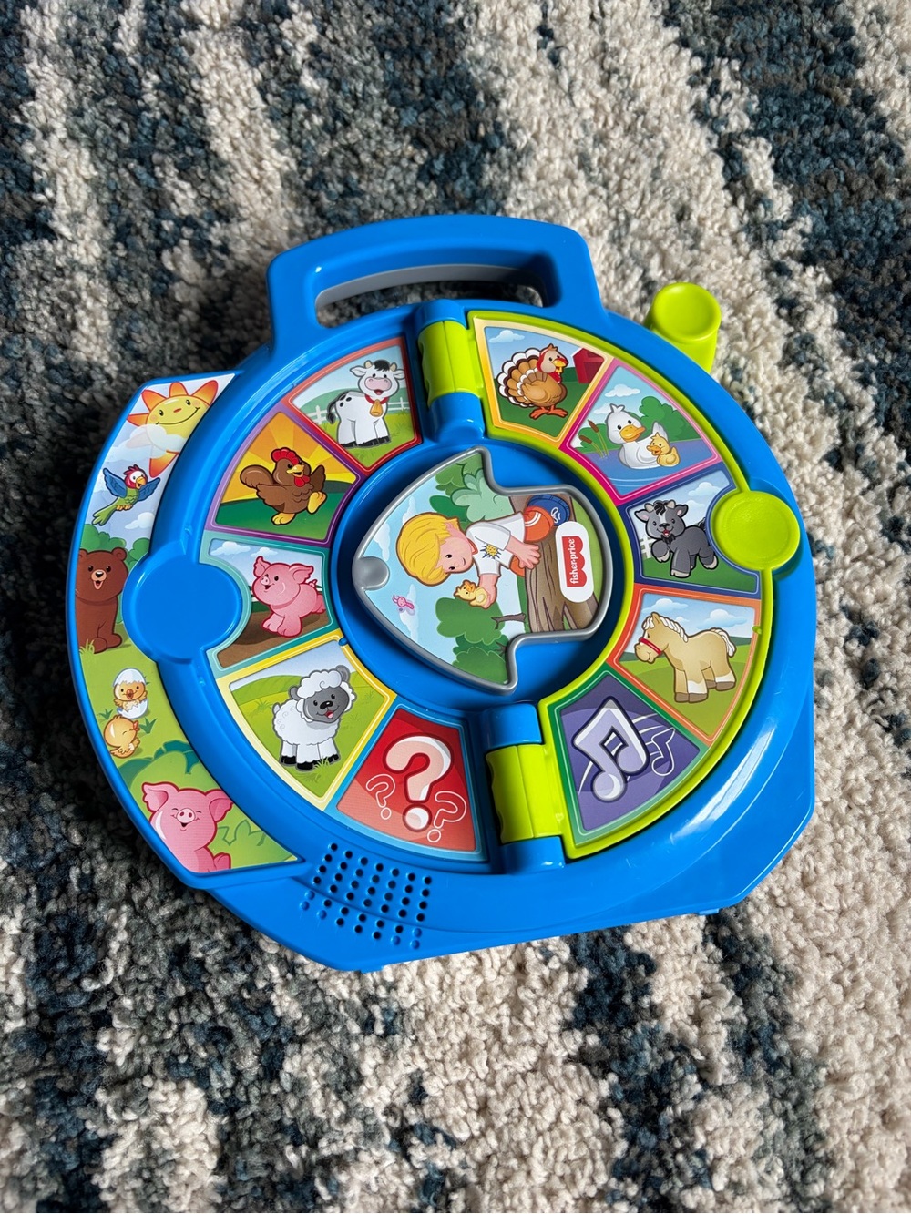 Fisher-Price Blue Farm Animal Sound & Music Learning Toy